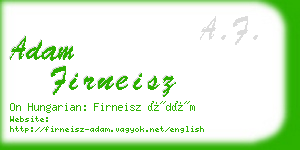 adam firneisz business card